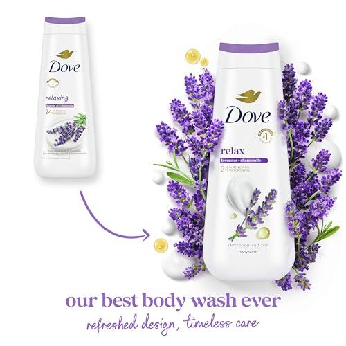 Image of Dove Relaxing Body Wash, Lavender Oil and Chamomile, 22 Oz