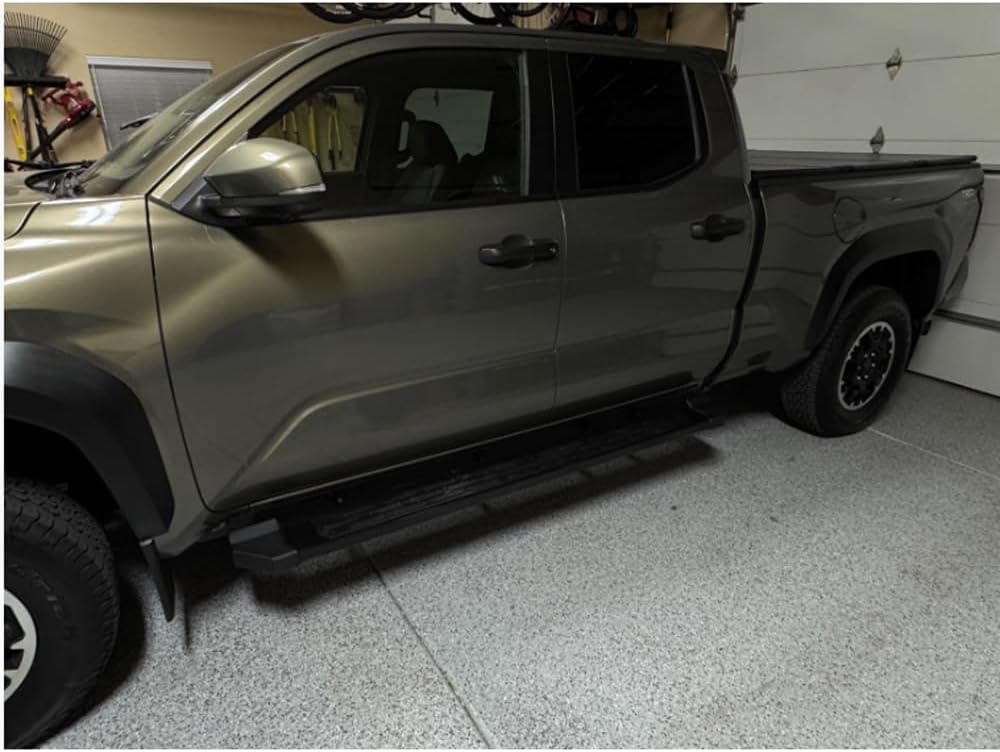 Running Board Fits for Toyota Tacoma Double Cab 2024 2025 Door Fixed Side Step Pedal Nerf Bar Platform Protector 2Pcs