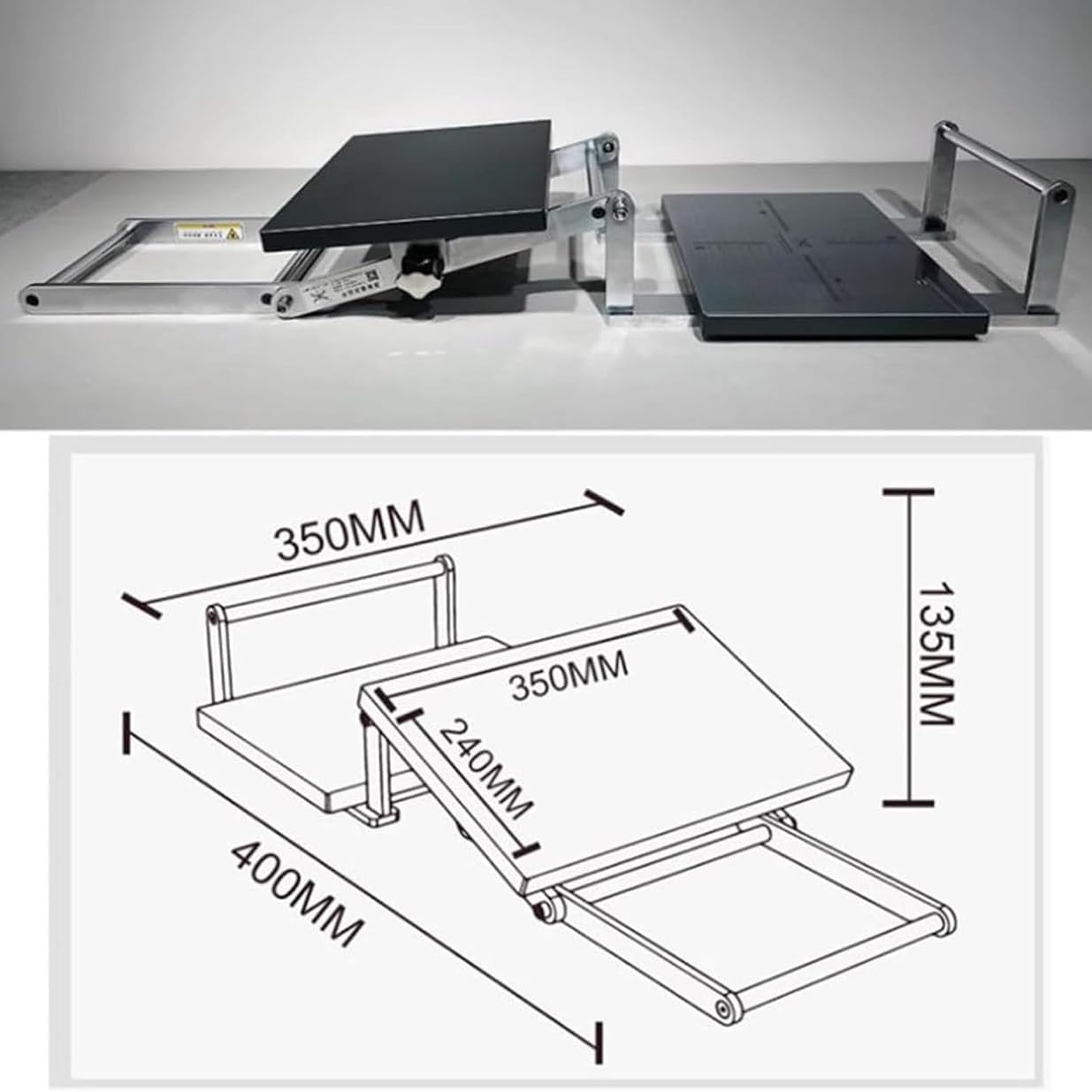 Máquina de impresión manual para impresión de bloques, diseño de prensa plana con presión ajustable, ideal para proyectos de arte y manualidades