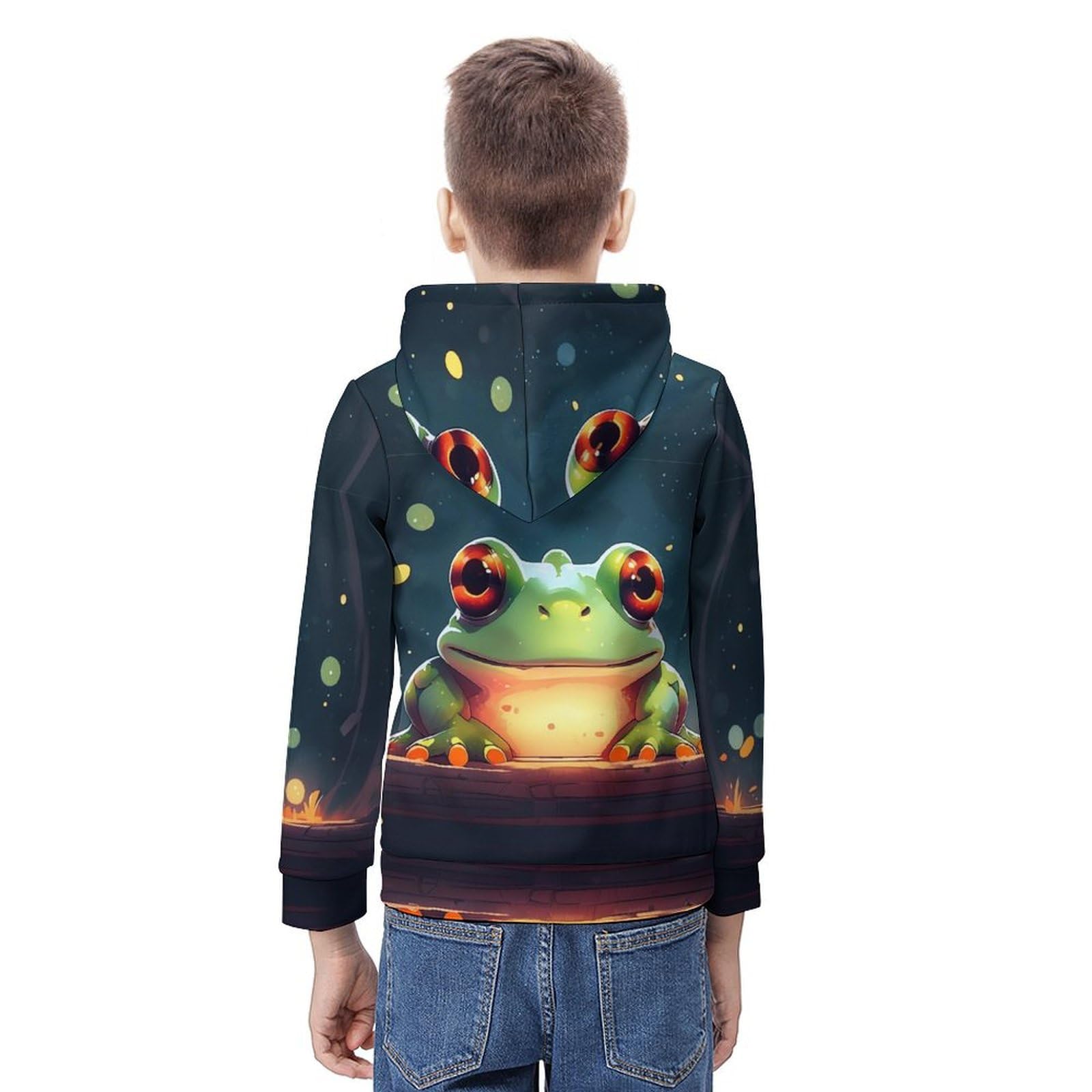 Sweat à capuche grenouille pour s'amuser au parc - Pull manches longues 5-13 ans - 8