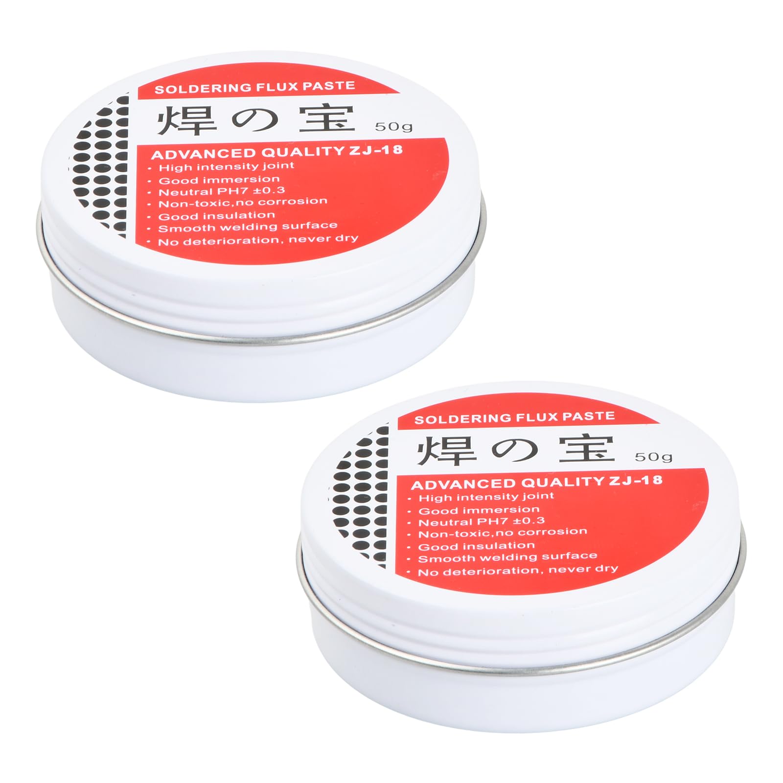 50 g Pasta Saldature, Flusso di Saldatura, 2 Pezzi Flusso Di Pasta, Pasta Per Saldatura a Stagno, Senza Piombo Flussi per Pasta Saldante, Strumento di Riparazione Professionale per Meccanico