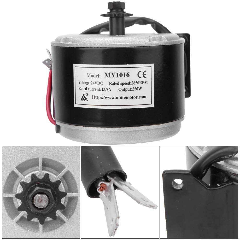 24V 250W Motore Spazzola Scooter Elettrico Regolatore Corrente Continua per Veicoli Elettrici Kit Compatibile con Monopattini Potente e Affidabile