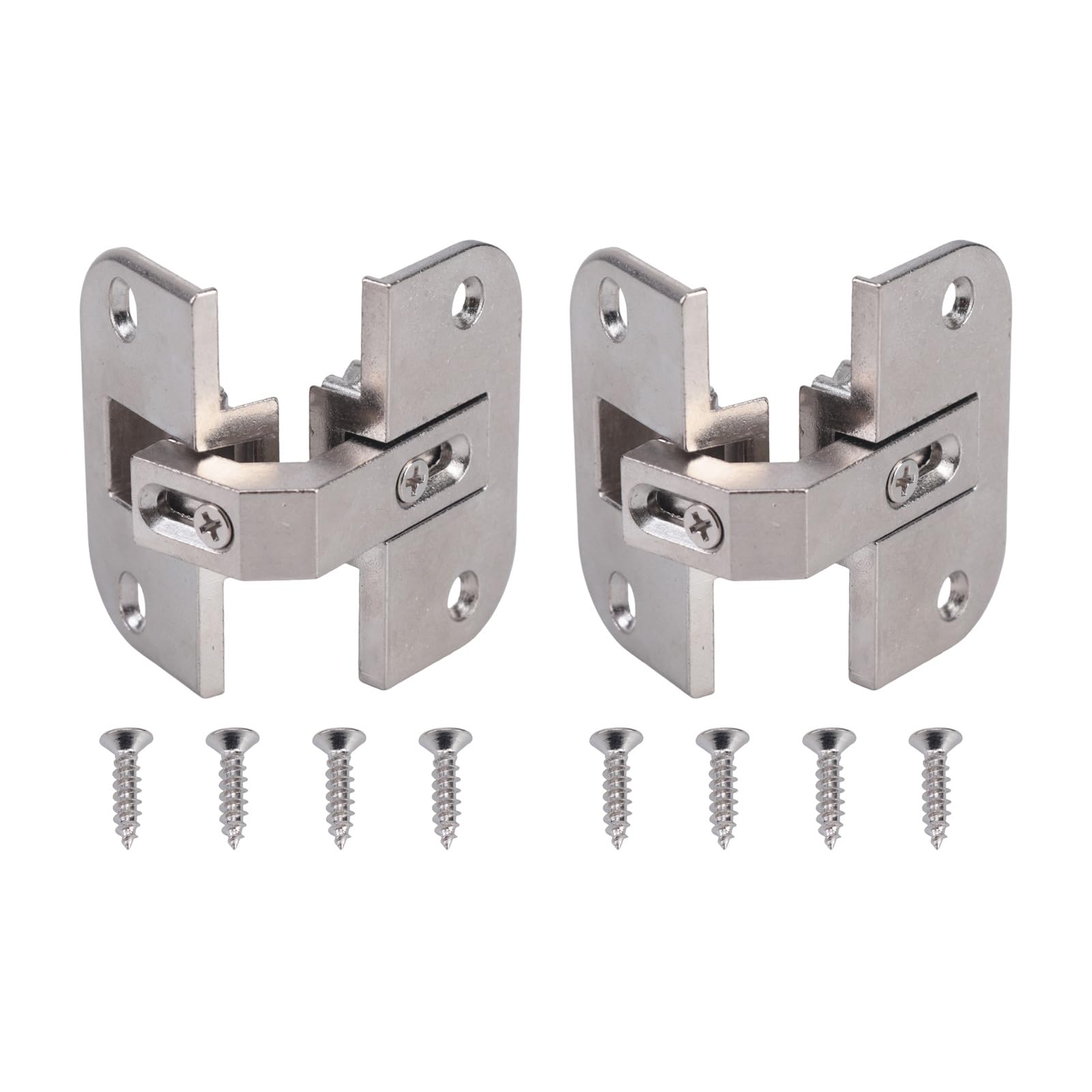 Zinc Alloy Detachable Flipping Hinge Concealed Pie Cut Corner Hinge for Kitchen Cabinets and Wardrobes Smooth Quiet Closing Mechanism Detachable Flipping