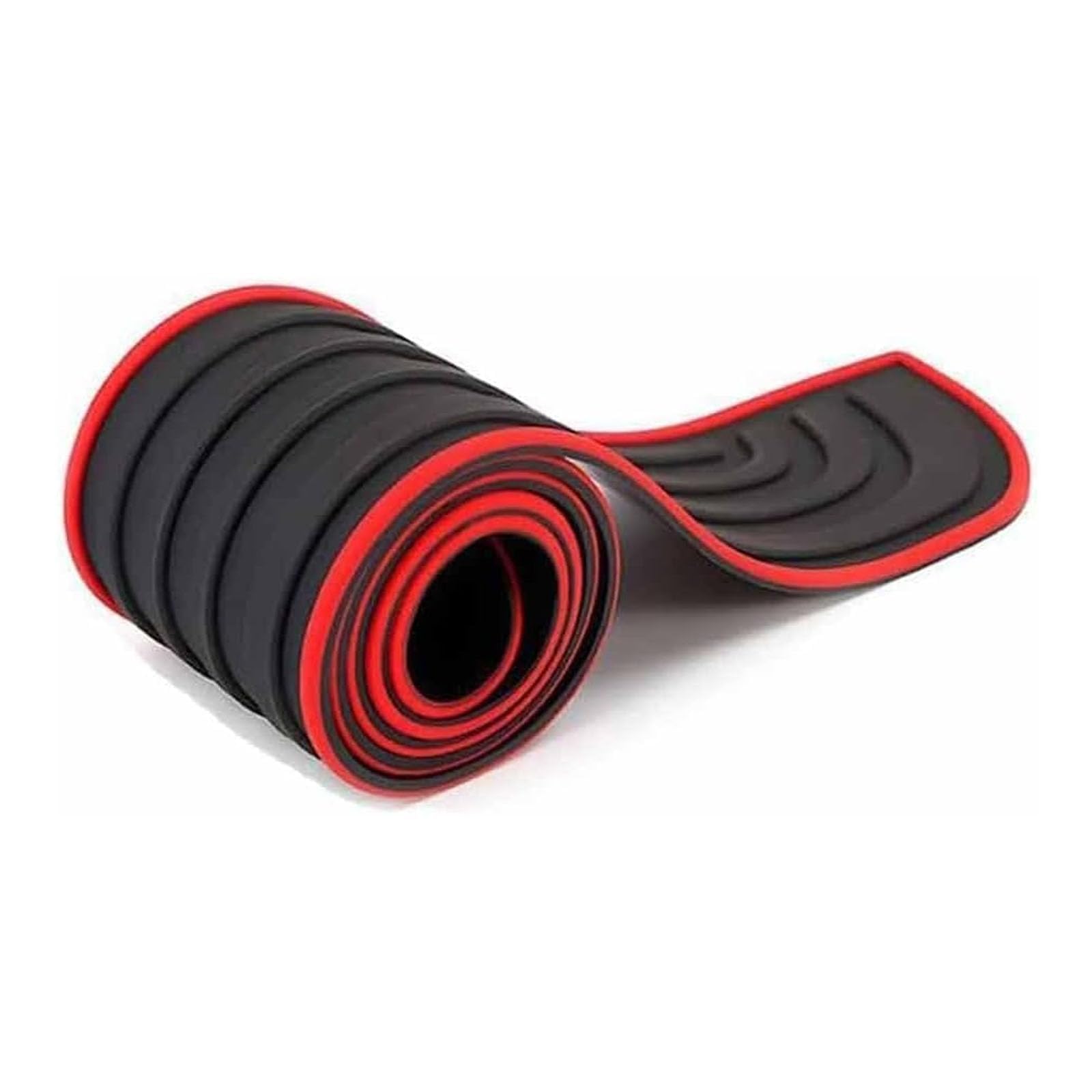 Car Rear Bumper Protector Guard for VW Transporter T4 1990-2003, Trunk Rubber Protection Scratch-Resistant Strip Rubber Bumper Protector Strip,Red-90cm*7cm