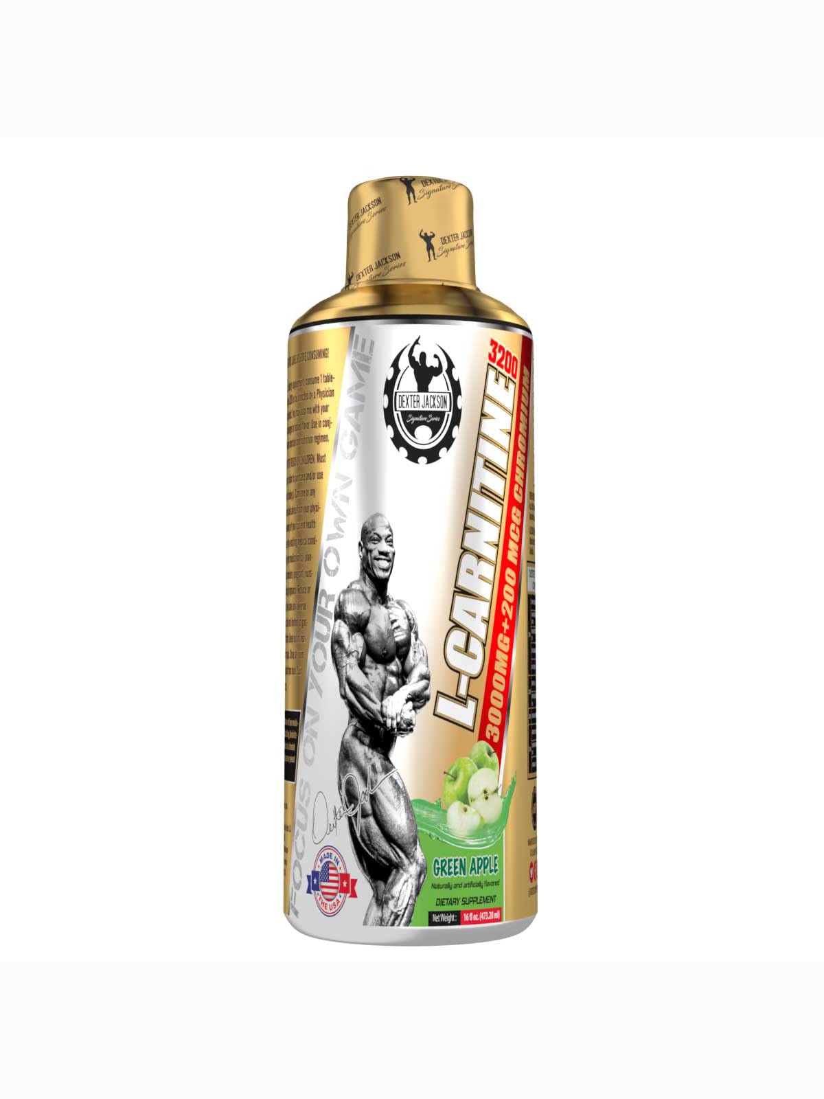 Dexter Jackson L Carnitine Liquid Green Apple 32 servings