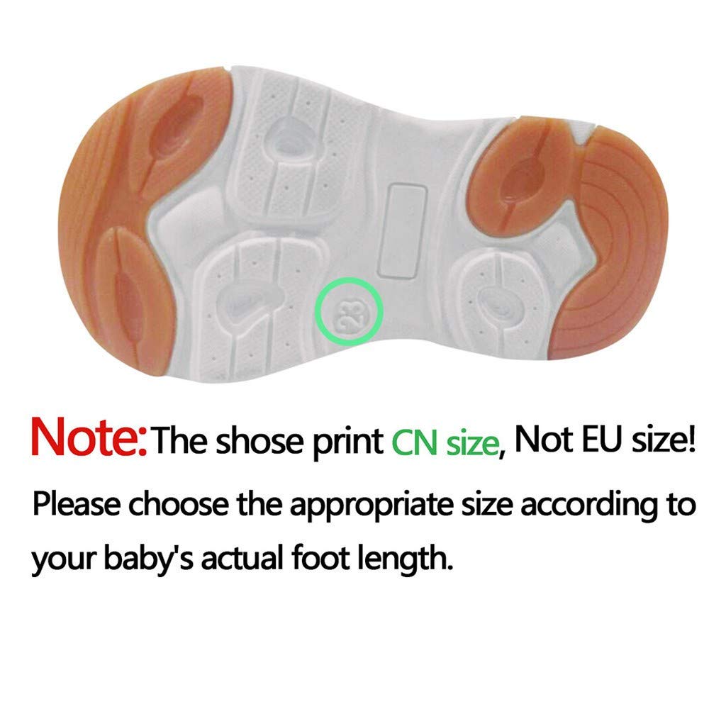 Zapatillas Deportivas para bebé niñas con Antideslizante Cuero Caminantes Goma niños