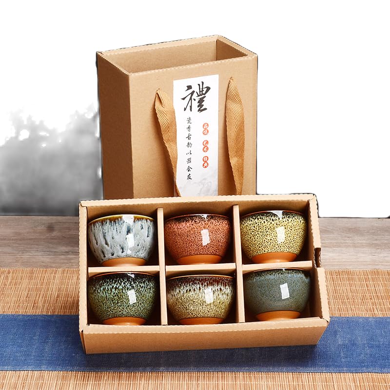 Amazon.co.jp: ティーセット 陶瓷茶具 湯呑みセット 陶器 湯呑み 茶碗 