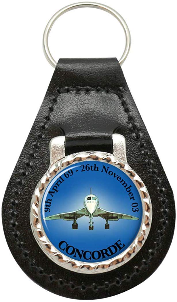 Giftshop UK Concorde Leather Key Fob