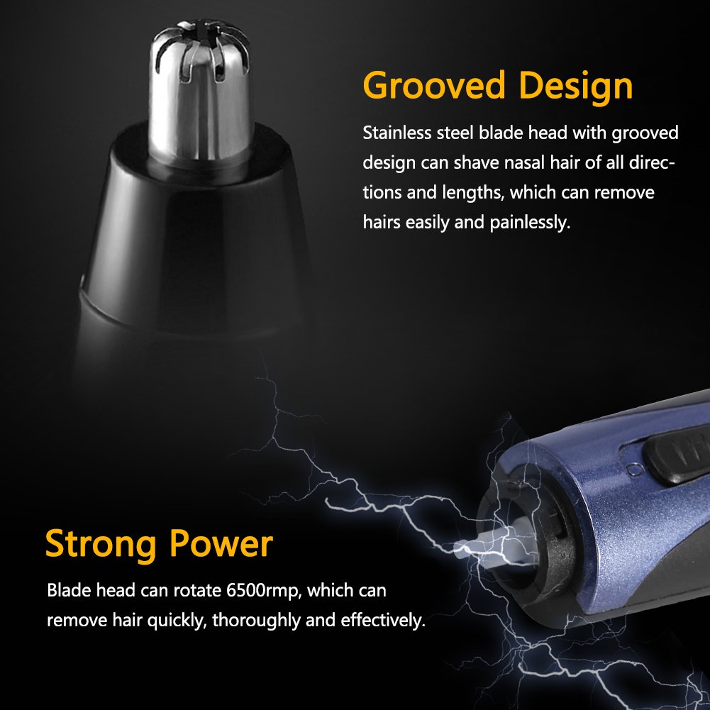 Kit de Tondeuse pour Hommes, Tondeuse de Nez pour Hommes, Ensemble de Rasoir électrique Rechargeable Automatique pour Oreilles, Nez, Barbe, Sourcils, épilation