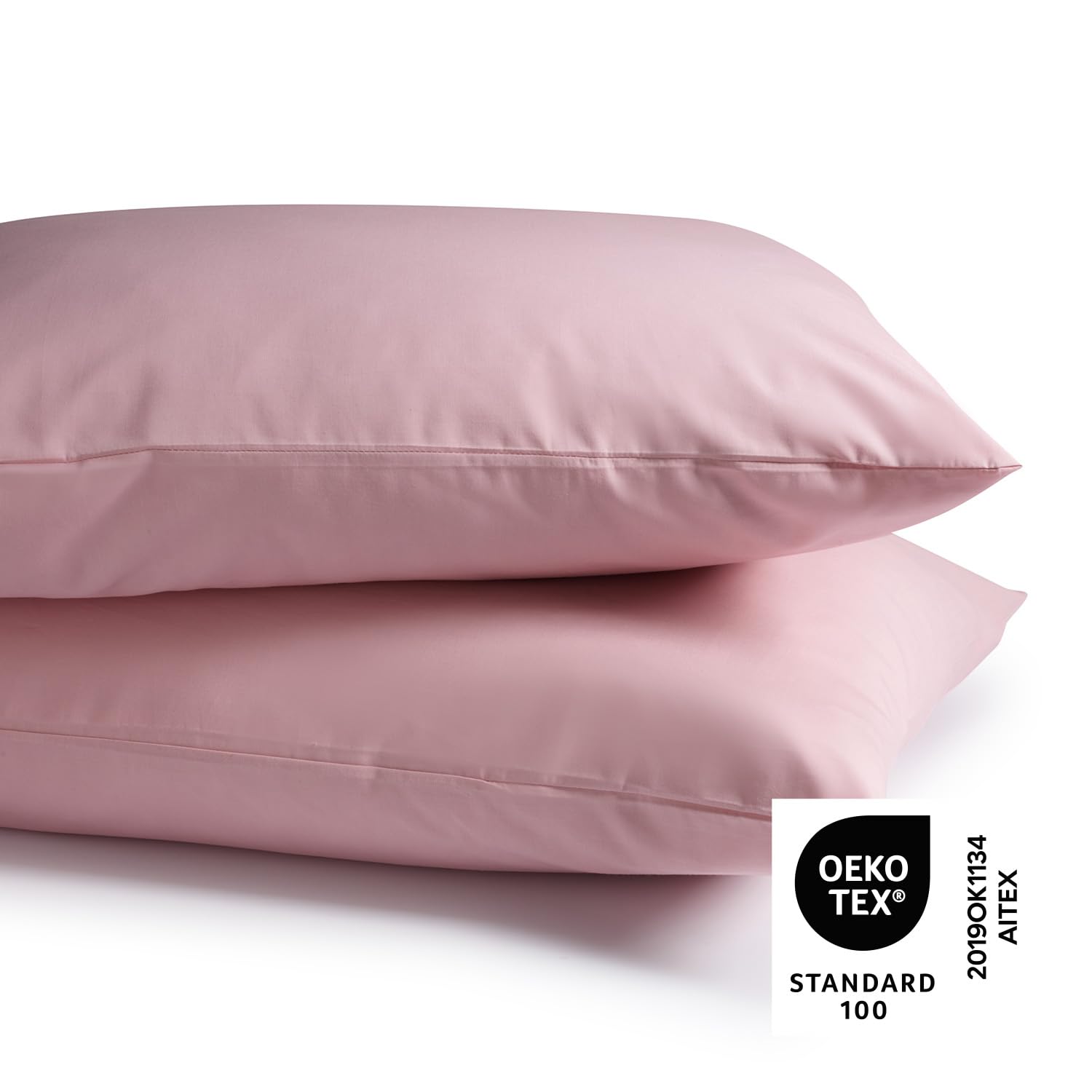 2 Federe Cuscino 50x80 Cm In Cotone Percalle 200 Fili - Certificato Oeko-Tex, Patella 15 Cm - Foto 9