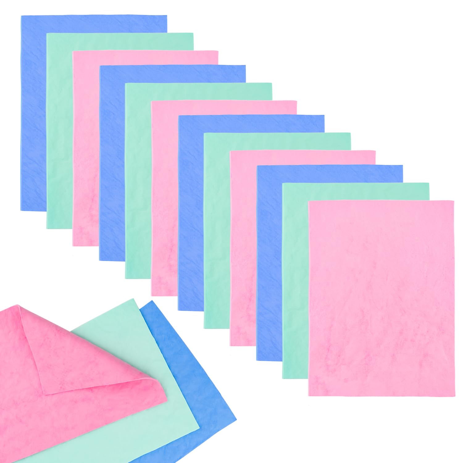 BAOFALI 12pcs Stamp ShammySuede ClothStamp Cleaner Super Absorbent Towel3 Colors for Stamp Cleaning Cloth