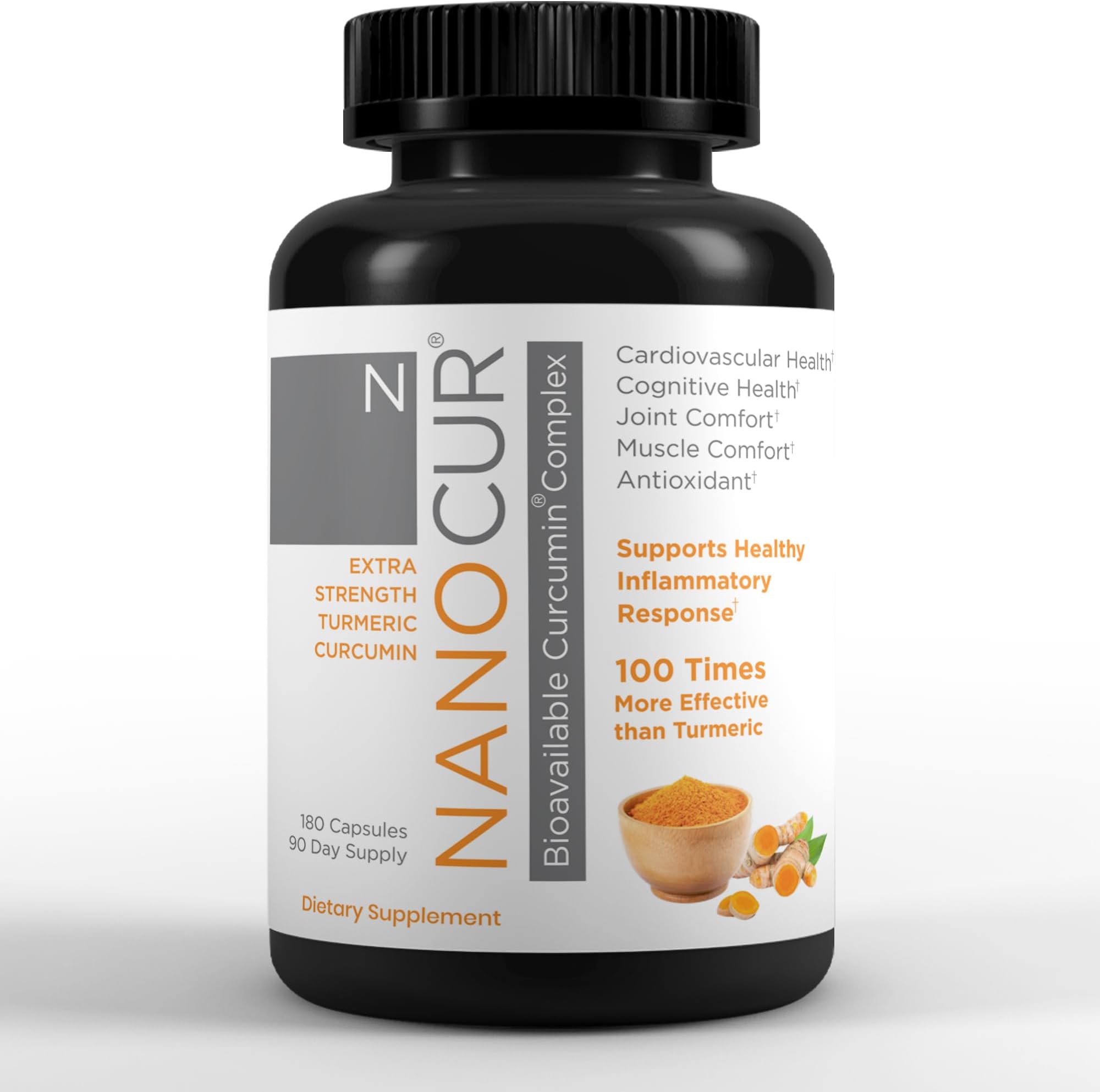 Turmeric Curcumin - 100x More Active Than Turmeric, 170% More Active Than Curcumin + Black Pepper Extract. Joint Support, Relief, and Energy You’ll Feel. Organic Curcumin/Plant-Based Carrier.