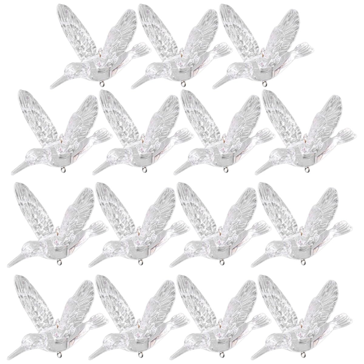 20 Stück Transparente Acryl Hängedekoration 105cm Filigrane Deckenornamente für Hochzeit Party Wohnkultur