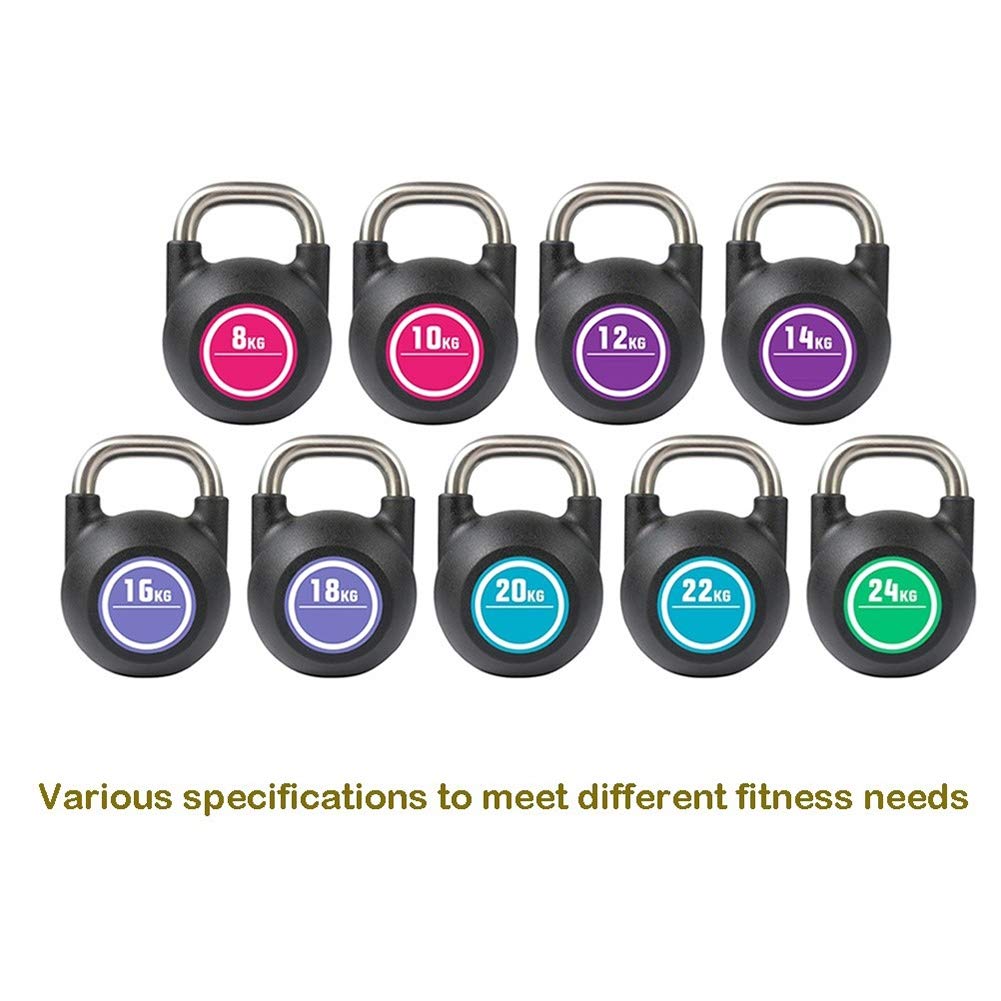 Kettlebells AGYH Stahlguss, Profi-Krafttraining, Core Training, Muskeltraining, 8kg/10kg/12kg/14kg/16kg/18kg/20kg/22kg/24kg (Size : 16kg/35.2lb)