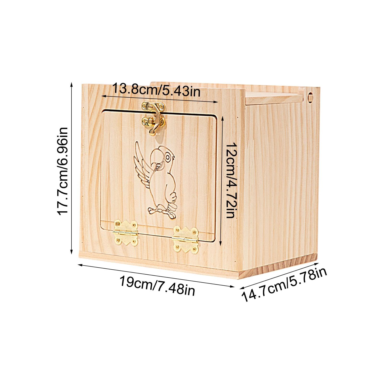 鳥箱&籠 Amazon | ハック(Hac) 開運祈願 鳥居付き賽銭箱 貯金箱 レッド