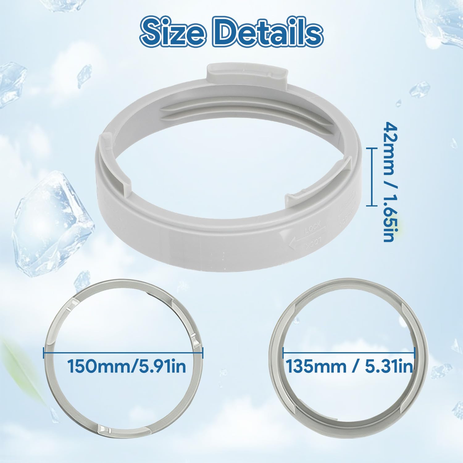 Uniwersalny adapter okienny, przenośny klimatyzator, przedłużacz węża, złączka 150 mm, złącze do rury wydechowej, złącze do rury wydechowej, adapter do wymiany