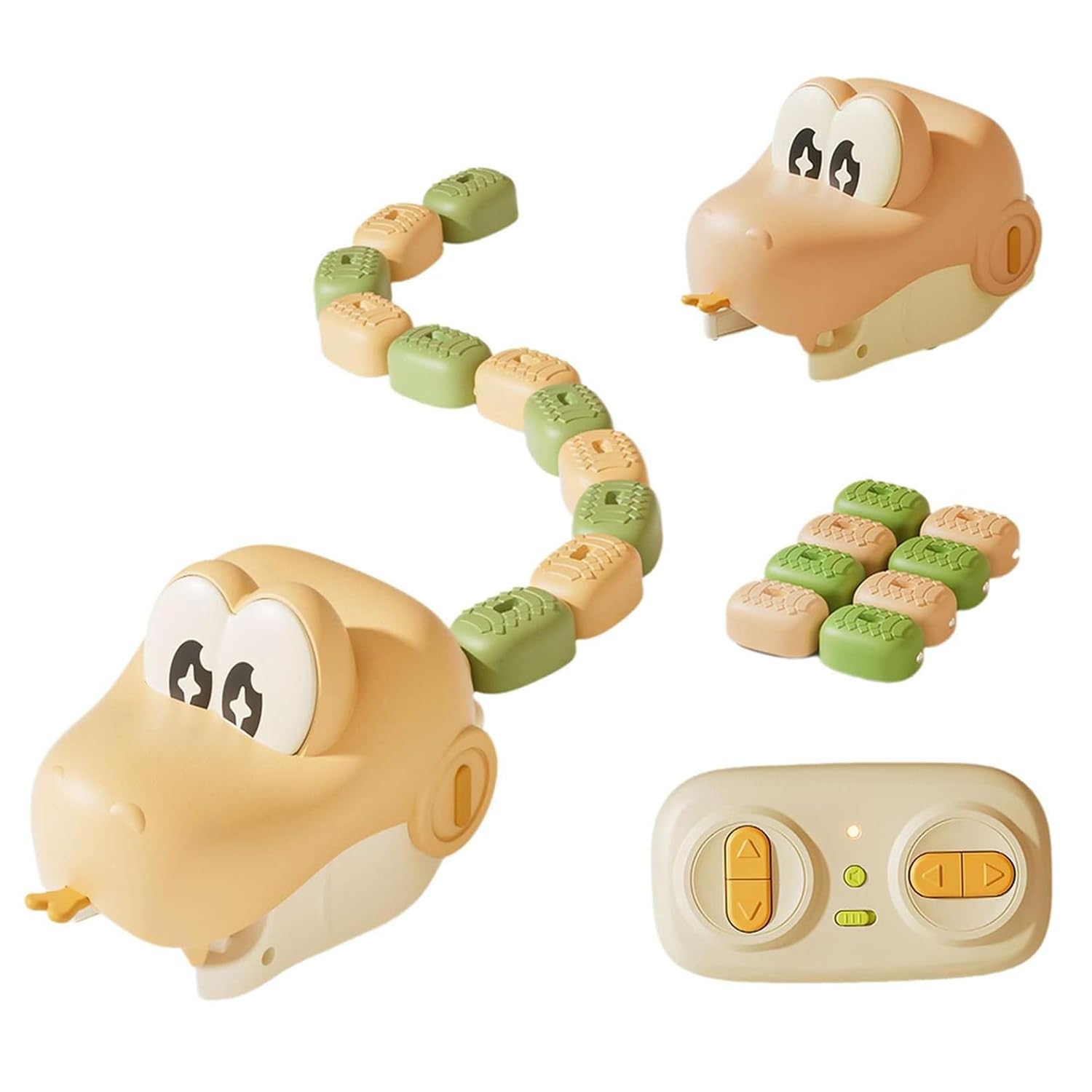 1~2 Players Magnetic Snake Game Toy, Remote Control Snake Game, white