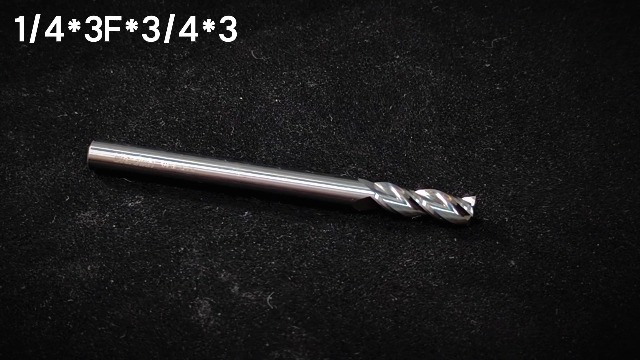 Image of 3-Flute Carbide End Mill for Aluminum & Copper - 3 /4 inch Diameter, 4 inch OAL, Compatible with CNC Mills & Routers