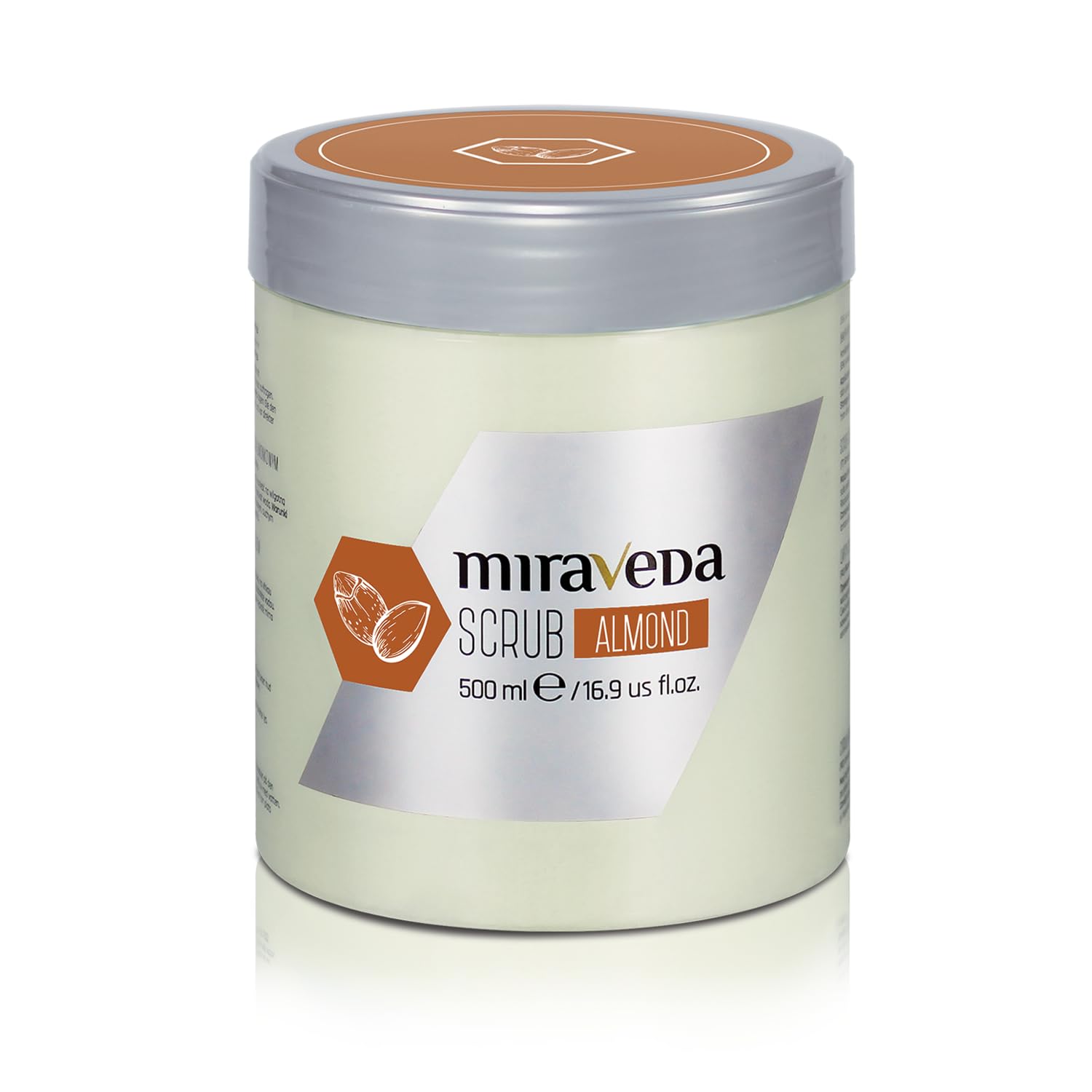 Miraveda by Italwax Almond Scrub - 500ml - Con olio di cocco e di mandorla - Ideale per la cura delle mani