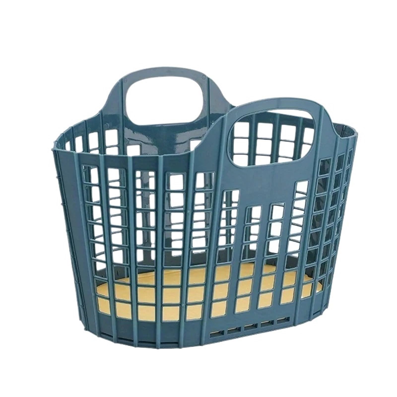 BAYNOPURIN Shower Bag Foldable Shower Caddy Basket Portable Bathroom Organizer For Dorm Toiletries Clothes Storage Baskets(Blue)