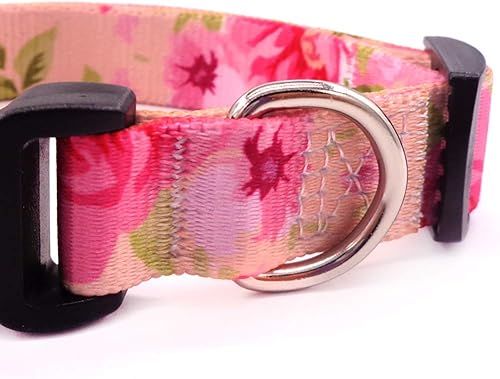 Miniatura 10 de Love Dream Collar de perro resistente con hebilla de liberación rápida ajustable con patrones geométricos florales para perros pequeños, medianos y