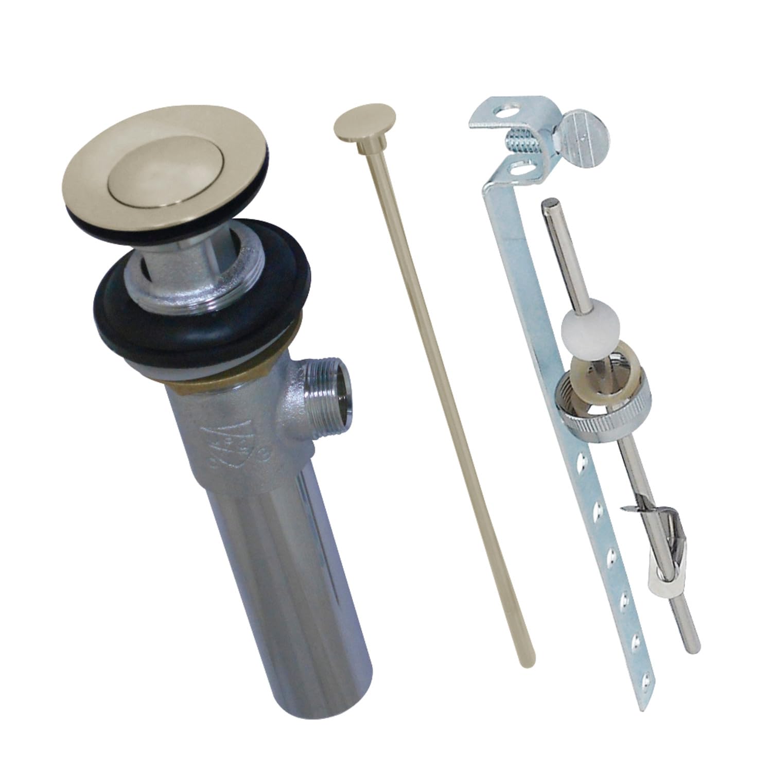 Kingston Brass KB1006 Columbia Bathroom Sink Drain, Polished Nickel 7.81 x 2.13 x 2.13