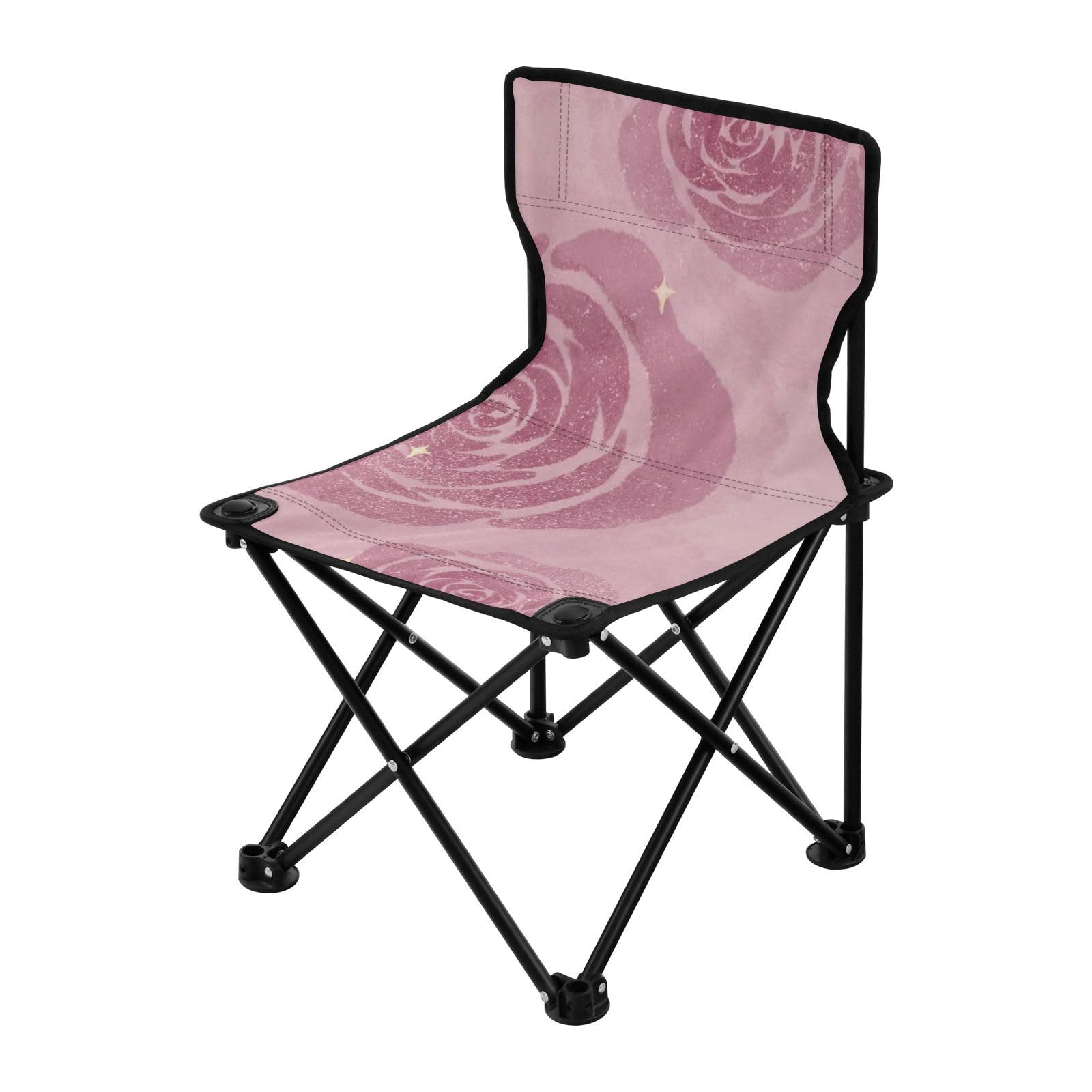 Silla plegable de campamento para mochilero, color rosa melocotón, sillas plegables ultraligeras con bolsa de transporte, silla de senderismo para viajes en interiores