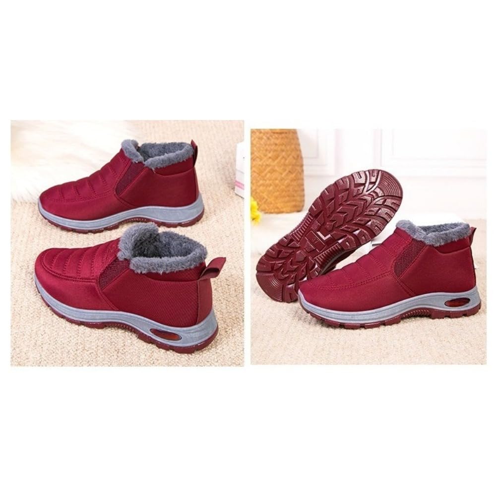 Scarpe ortopediche da donna, foderate in pelliccia, stivali caldi