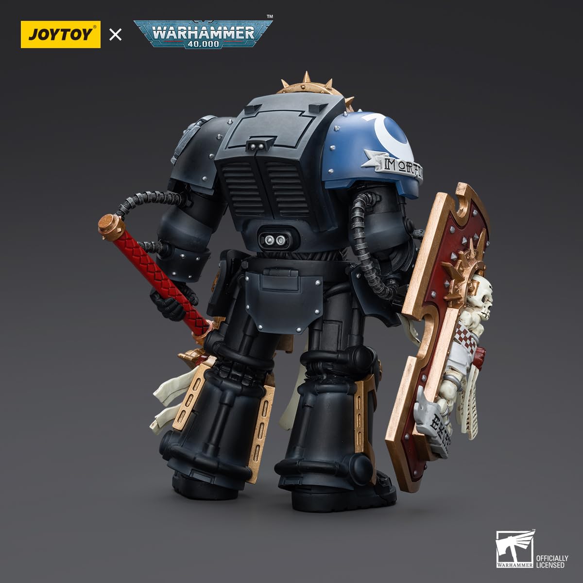 TOYVERSE JOYTOY Figura de acción 1/18 Warhammer 40,000, Capellán Ultramarines en Armadura Terminator, Modelo de Personaje con Articulaciones Móviles, 15 Años y Más