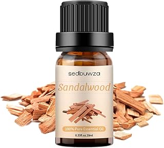 Sedbuwza Sandalwood Essential Oil, 100% Pure Organic Sandalwood Aromatherapy Gift Oil for Diffuser, Humidifier, Soap, Cand...