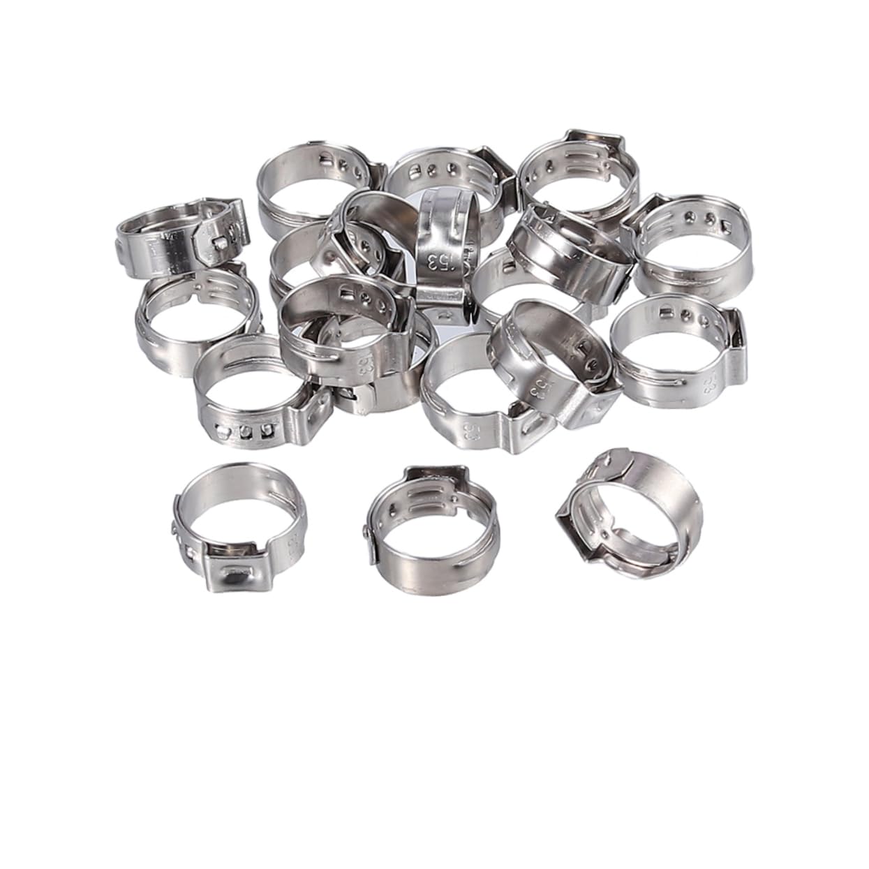 Collier de serrage Alipis à poignée papillon : lot de 130 pièces ergonomiques en boîte