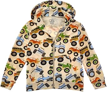 CHASER Boys Cozy Knit Zip-Up Hoodie, 14