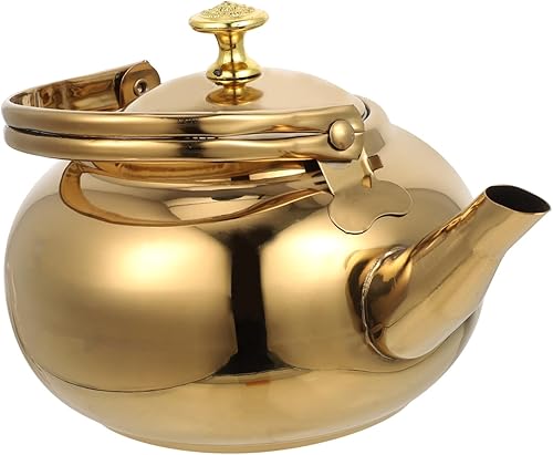 Miniatura 1 de NAMOARLY Exquisita olla de acero inoxidable Hervidor de té Estufa Tetera Hervidor de acero inoxidable Hervidor de agua Estufa Top Silbando Hervidor