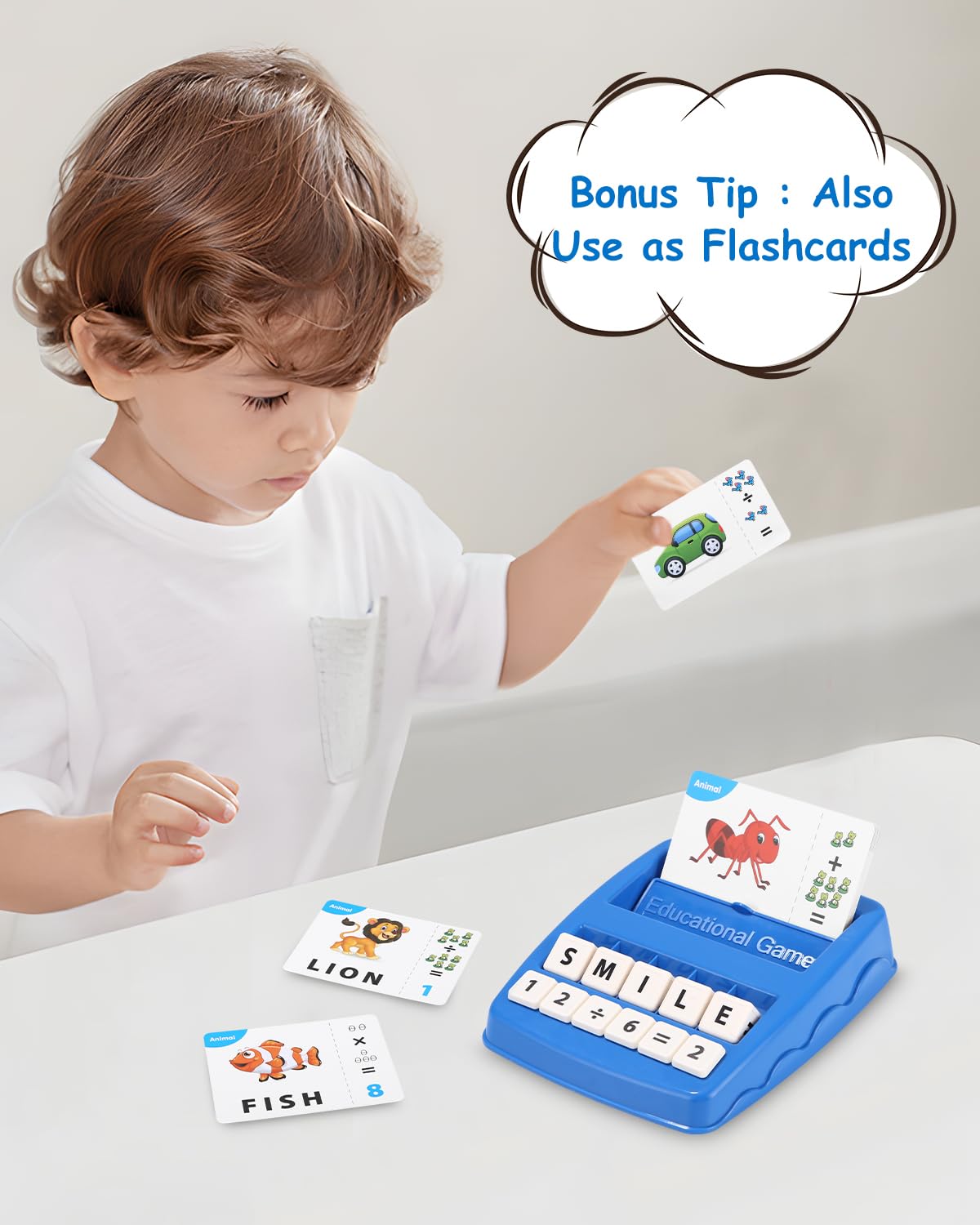 Jeux Educatif 3-8 Ans Cadeau Enfant Apprendre a Lire Lettre Scrabble