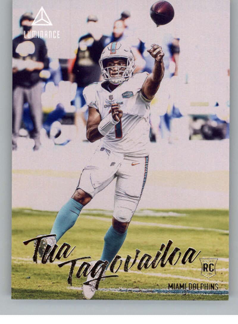 Amazon.com: 2020 Panini Chronicles Luminance Update Rookies #202 Tua  Tagovailoa Miami Dolphins RC Rookie Card Official NFL Football Trading Card  in Raw (NM or Better) Condition : Collectibles & Fine Art