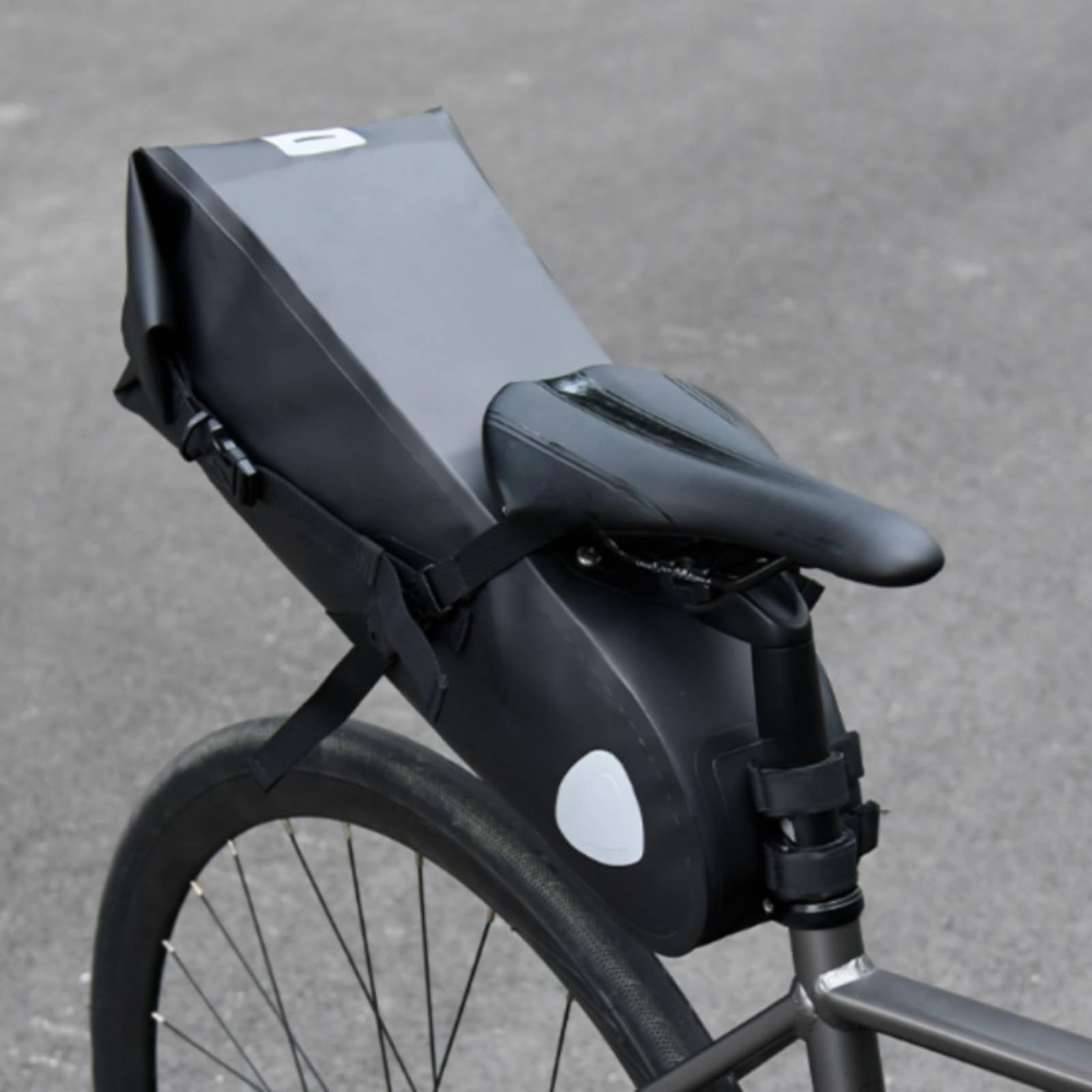 Bolsa Sillín con Correa | Espaciosa, Bolsa Sillín Impermeable 12L, Estable, para Ciclismo Nocturno