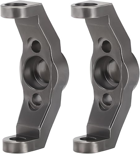 Miniatura 7 de INJORA Bloques de ruedas de latón gris C-Hubs y bloques de dirección Kit de nudillos para TRX4M 118 RC Crawler piezas de actualización