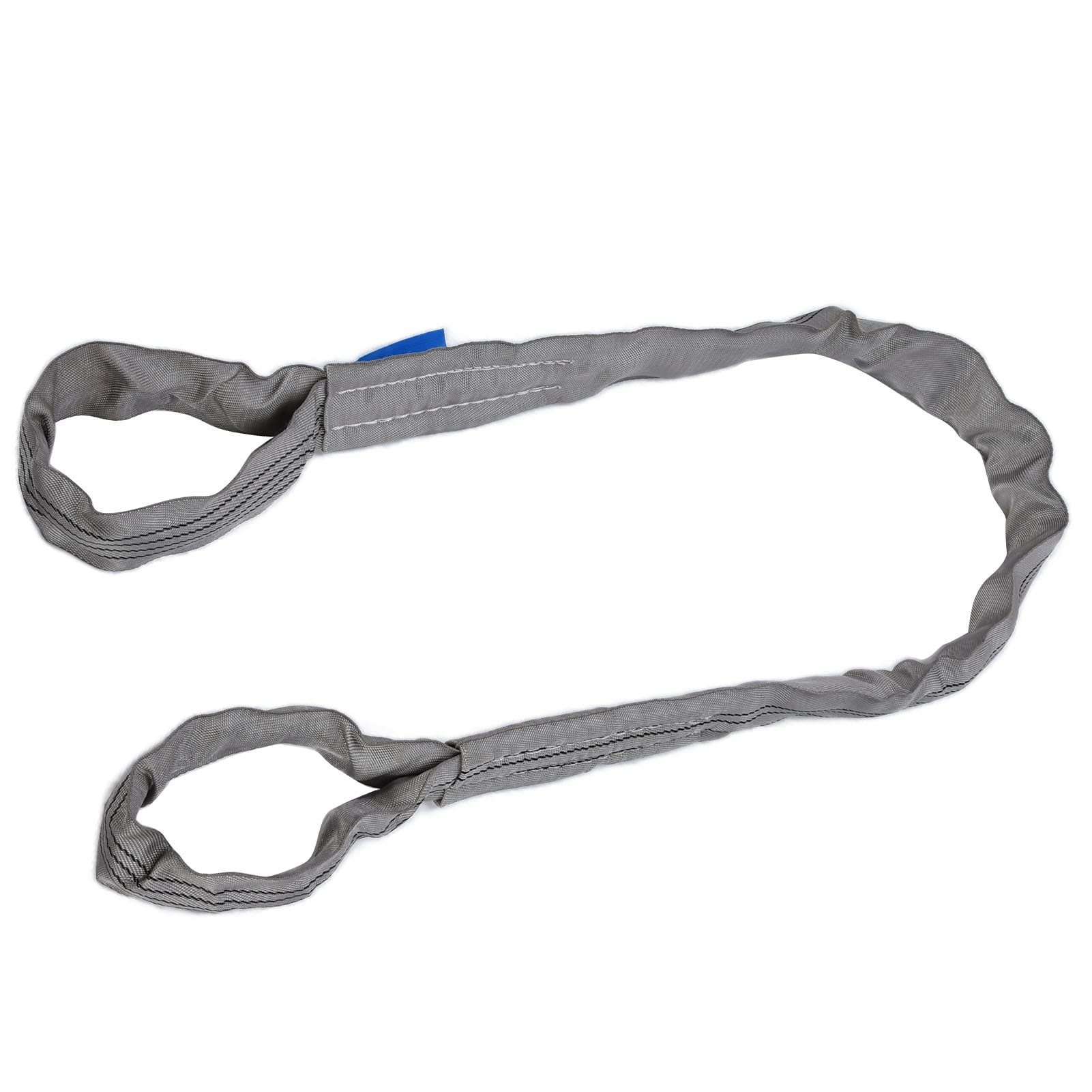 4T Runde Hebeschlinge, Doppelschnalle, Weiche PES-Gurte für Hafenmaschinen, Grau, 85 Mm (#4)