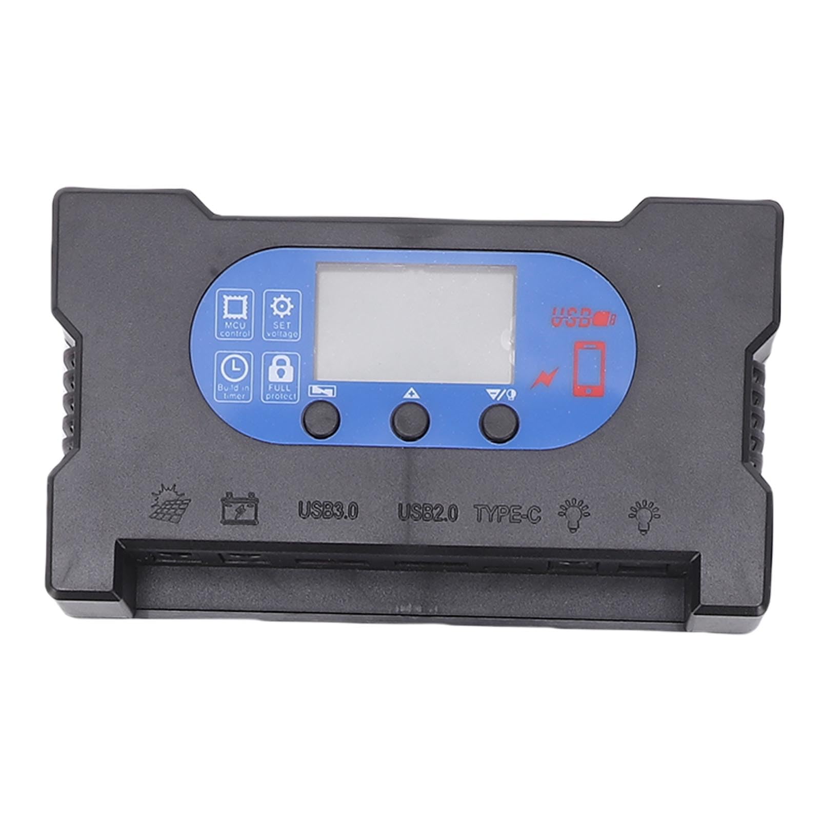 Fockety Kit Pannello Solare 10W con Controller 100A, Caricabatterie Solare | Controller solare a ricarica rapida, mantenitore batteria per auto, per , barca, campeggio, escursionismo, alimentazione di