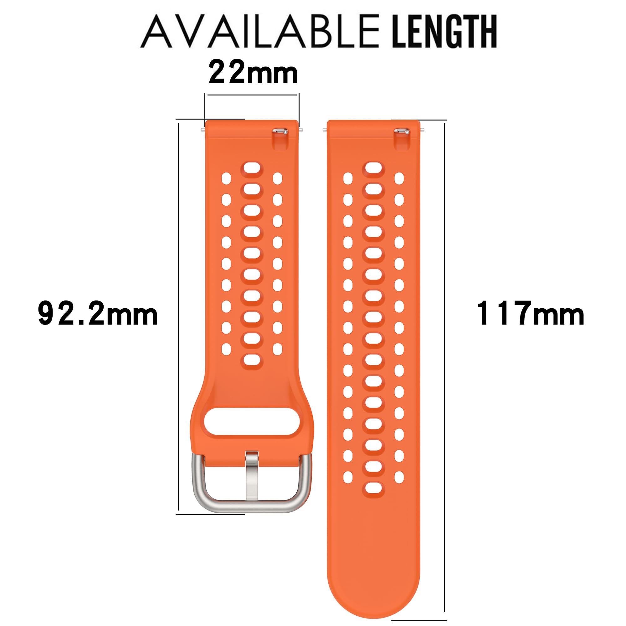 Correa para Amazfit Bip 6/Bip 5, correa de repuesto de silicona de liberación rápida de 22 mm para reloj inteligente Amazfit GTR 4/3/3 Pro/2/2e/GTR de 47 mm (sin rastreador)