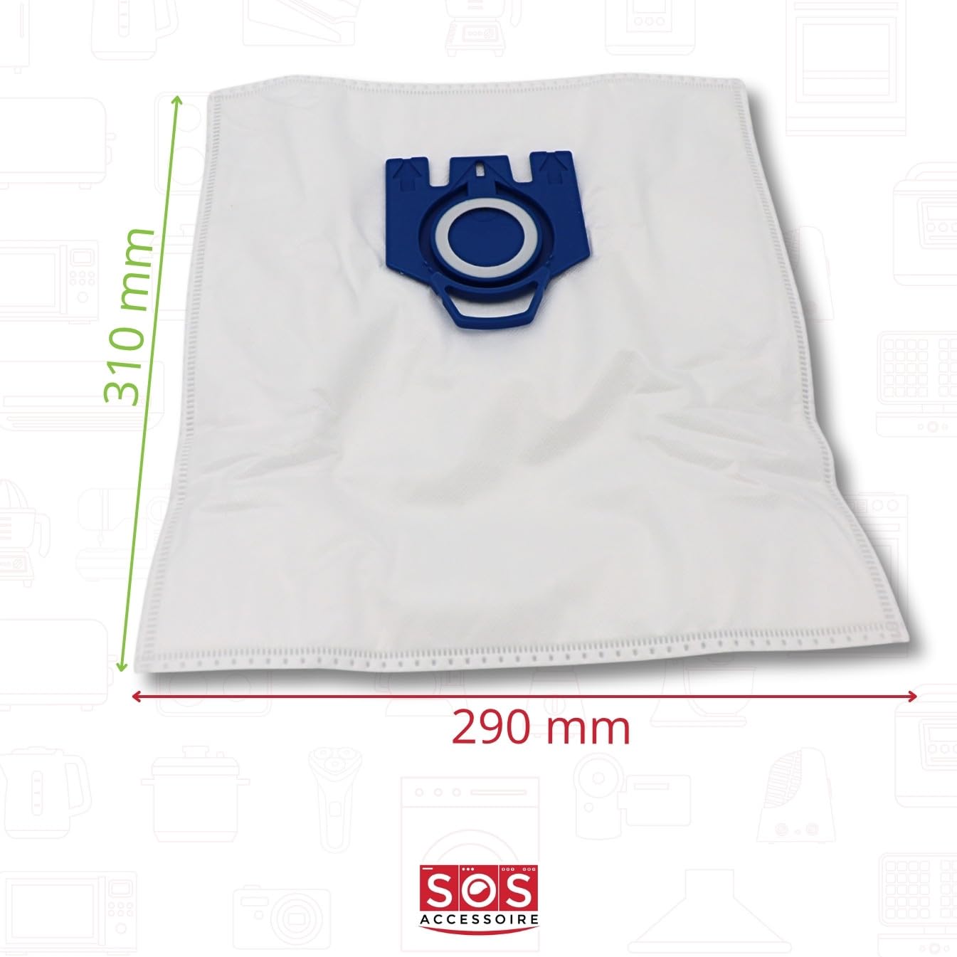 SOS Accesorio 12281680 - Bolsas de polvo para aspiradora SOS (12 unidades)