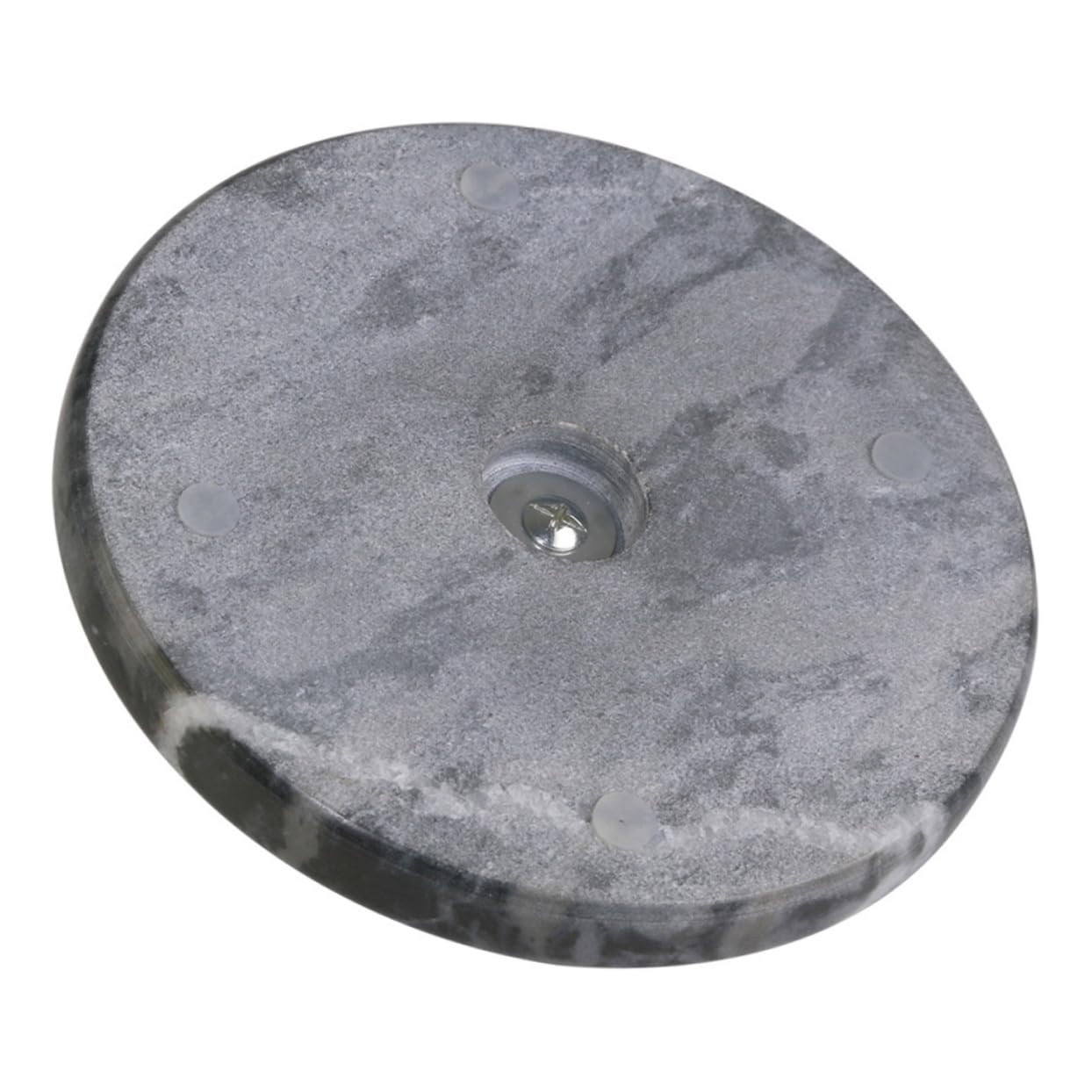 Porta Rotolo Carta da Cucina in Marmo Naturale e Acciaio Inox