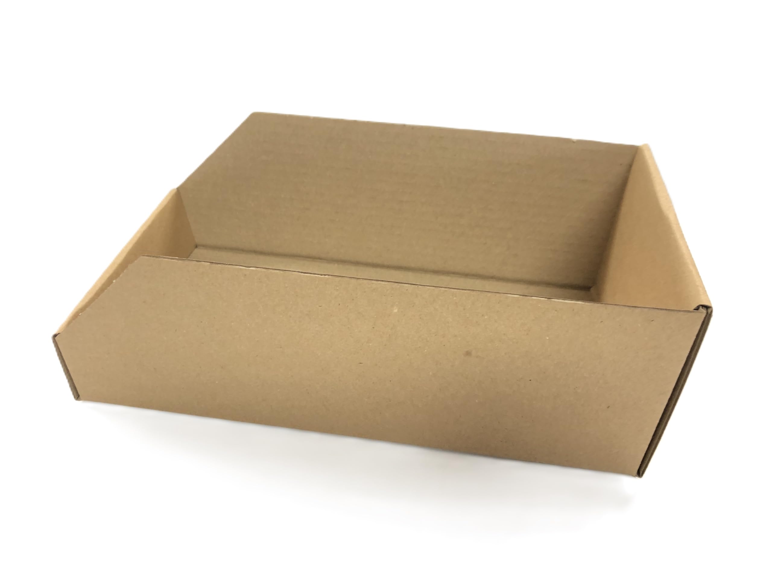Pack de 50 bacs, bec de stockage en carton brun, 300x150x110 mm
