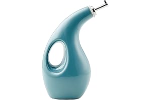 Rachael Ray 48467 Ceramic EVOO Oil and Vinegar Dispensing Bottle with Spout,...