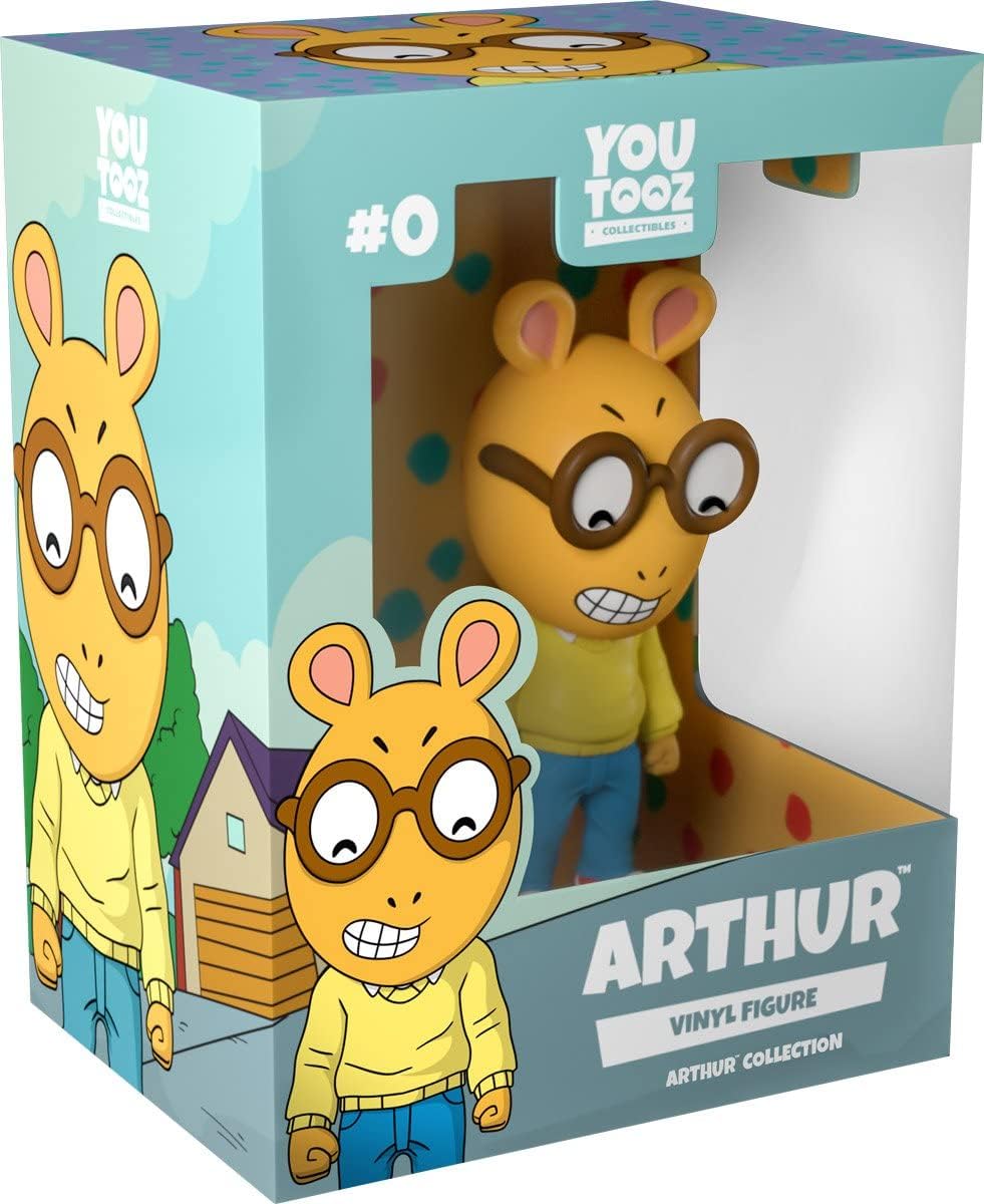 Youtooz Arthur Vinyl Action Figure, 4.8" Aardvark Arthur Reed, Based on Famous Animated TV Series