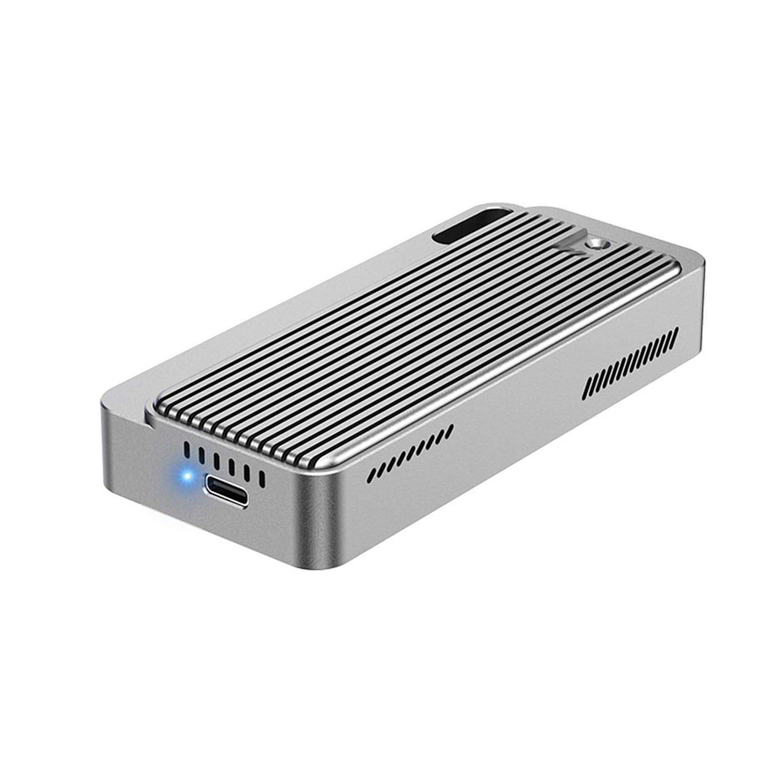 Custodia esterna portatile da 40 Gbps NVMe Hard Drive Custodia per la gestione del calore per 2242 2260 2280 Scatola di immagazzinaggio in alluminio silenzioso