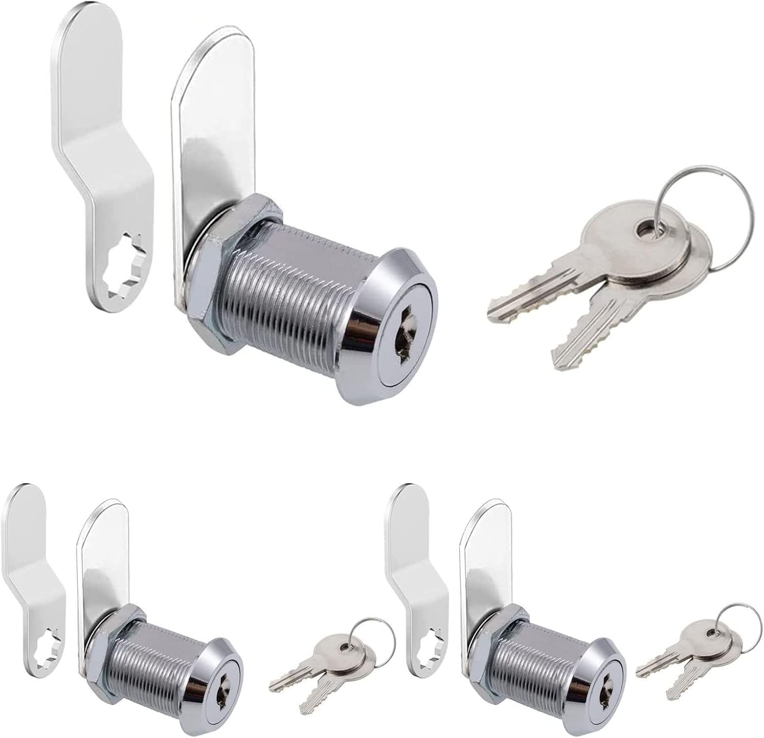 Buy 3 Pack Premium Cam Locks Keyed Alike Zzbety 11/8 Inch