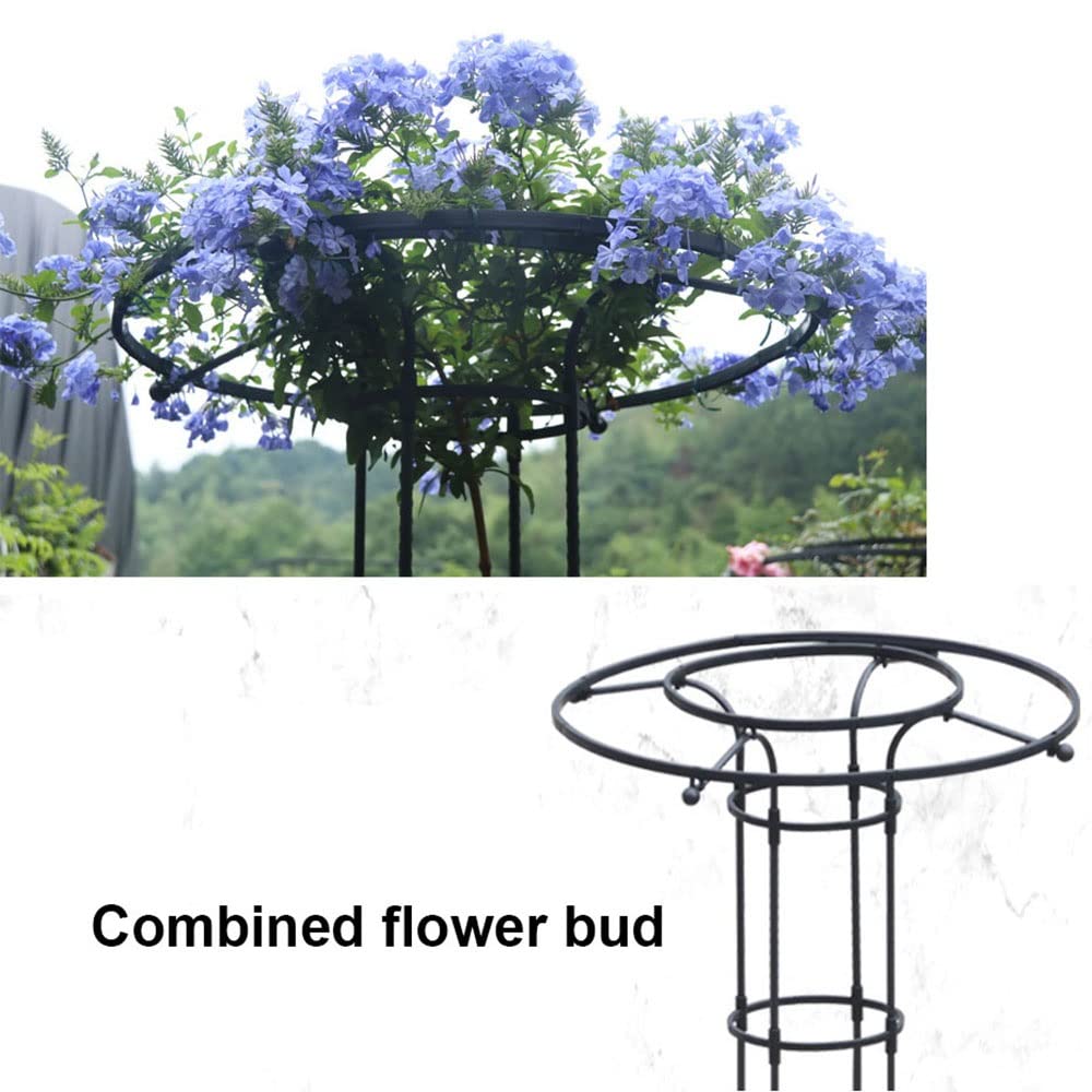 Obélisque de jardin porte - plantes d'escalade en plein air 90cm 120cm 150cm 180cm 210cm | porte - raisins de jardin ombrelle robuste, tomate, pois | cage de soutien floral ( Size : 210cm/6.9ft )
