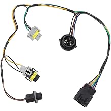 for 2008-2012 Chevrolet Malibu Headlight Wire Harness GM15930264 Front Left or Right Side Head Light Socket Black