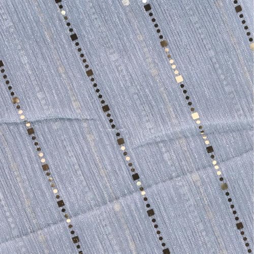 CTM Women's Sheer Sparkling Metallic Stripe Lightweight Scarf3